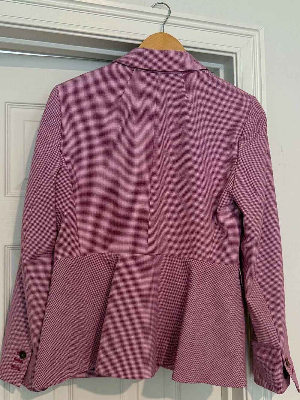 J. Crew Pink Single-Button Notch Lapel Blazer